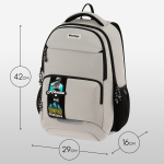 Рюкзак Berlingo ErgoSmart "Urban Pathway" 42*29*16см, 2 отделения, 4 кармана, эргономичная спинка