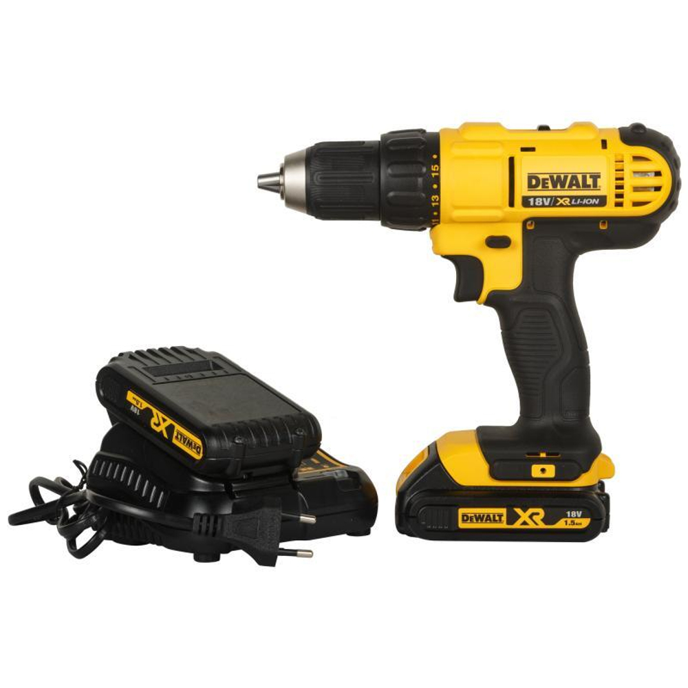 DeWalt, DCD771S2, Дрель-шуруповерт аккумулторная 18 В 1.5 Ач, шт