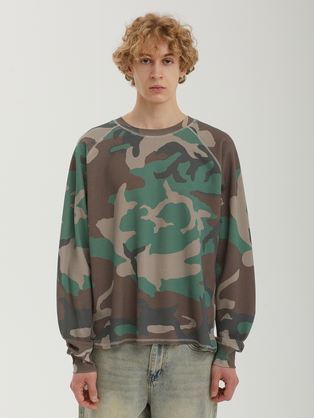 Мужской Лонгслив Green Camo Thermal