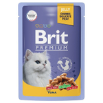 Brit Premium Пауч Тунец в желе для взрослых кошек, 85г