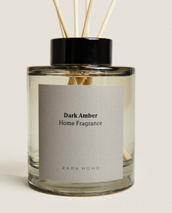 Zara Home DARK AMBER REED DIFFUSERS — ароматический диффузор с тростниковыми палочками, Темный Янтарь, 200 мл