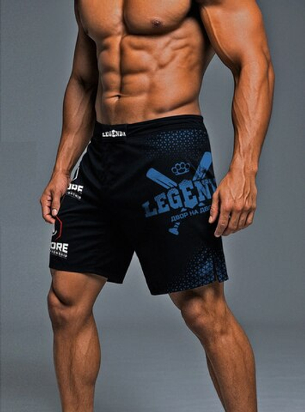 Шорты спортивные тренировочные LEGENDA Двор на Двор синий