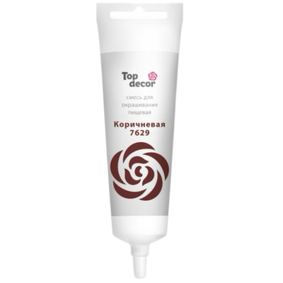 Краситель пищевой Коричневый «Top decor» гелевый 100 гр