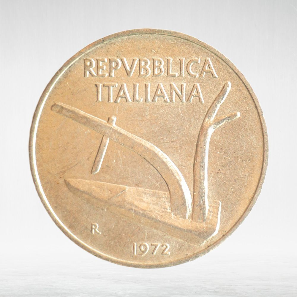 Italy 10 Lire 1972 R, VF