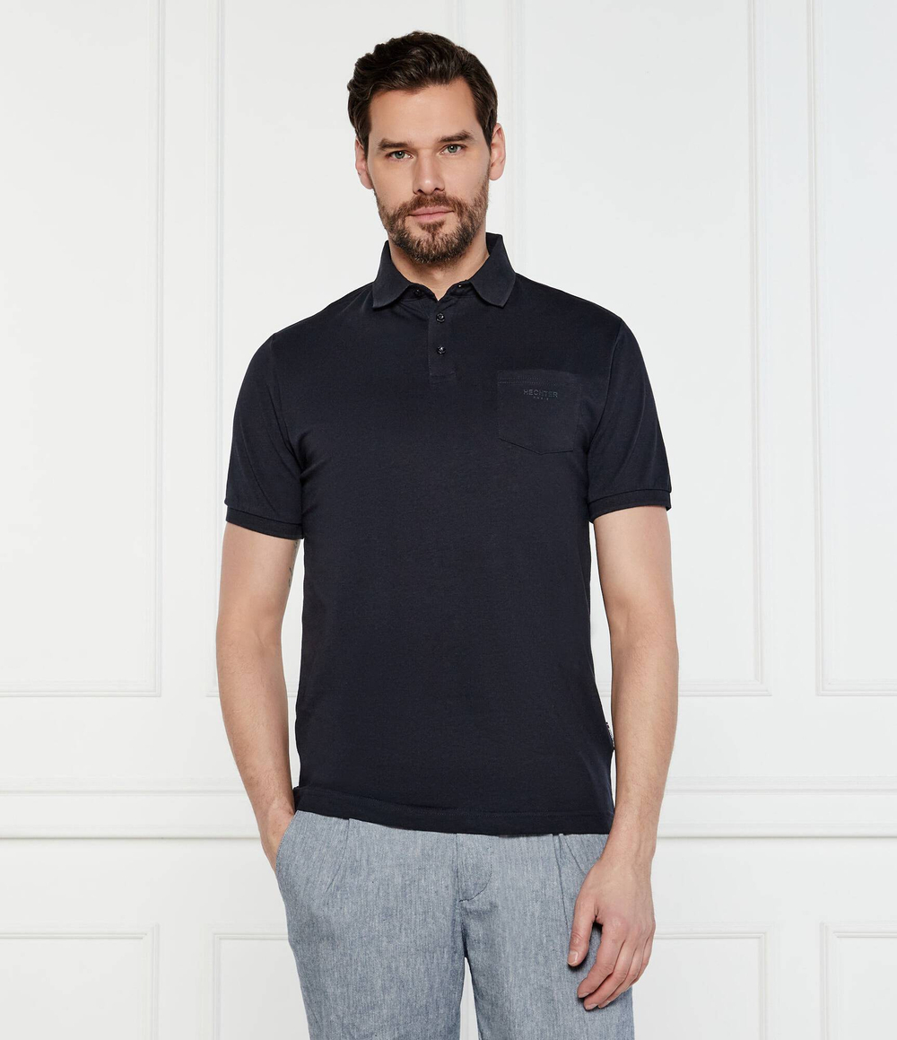 Поло Hechter Paris - темно-синий(74009-151920)