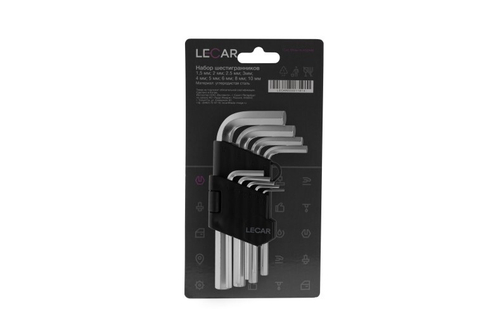 Набор шестигранников (9 предм.) (LECAR)