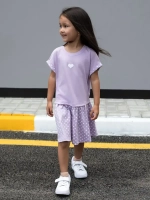 Платье оверсайз в сад с коротким рукавом