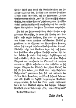 Wagner-Anekdoten | E. Kloss