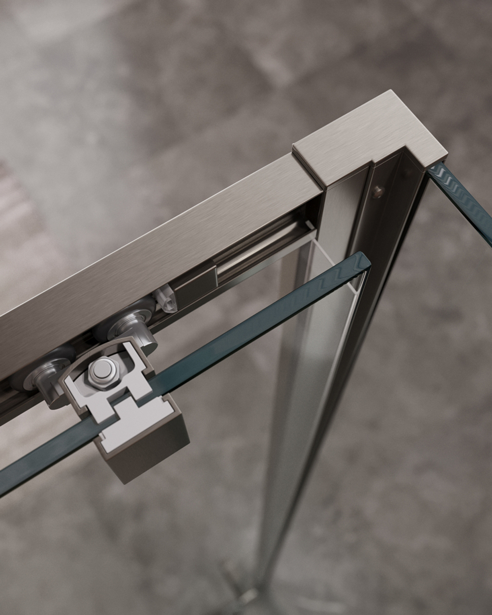 Душевой уголок Cezares MOLVENO-AH-11-120/90-C-GM-IV, 120х90х195, профиль оружейная сталь, прозрачное стекло