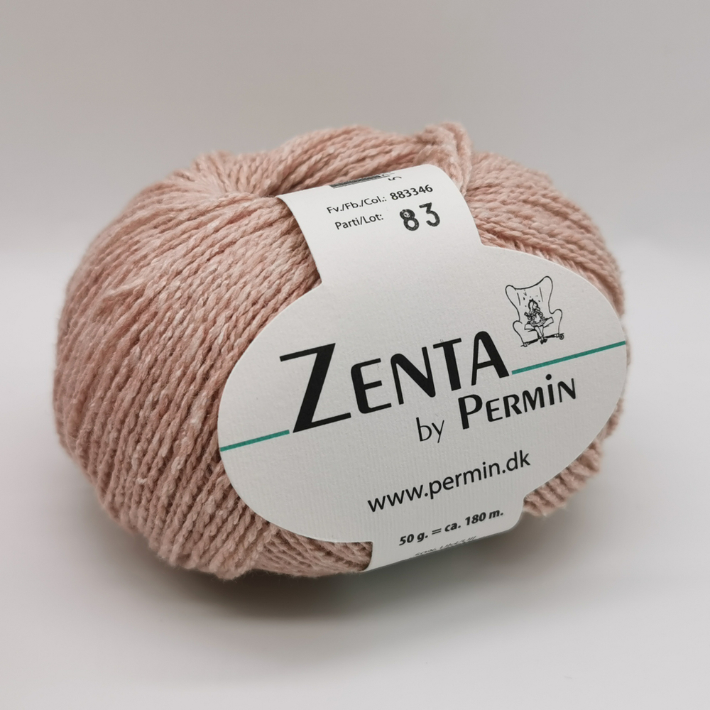 Пряжа для вязания Zenta 883346, 50% шерсть, 30% шелк, 20% нейлон (50г 180м Дания)
