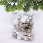 Набор ёлочных украшений «Brilliant pirouette» 30 предметов, Белый/Шампань