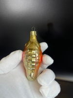 Ёлочная игрушка "Рыбка" стекло винтаж СССР 1960-1980 гг
