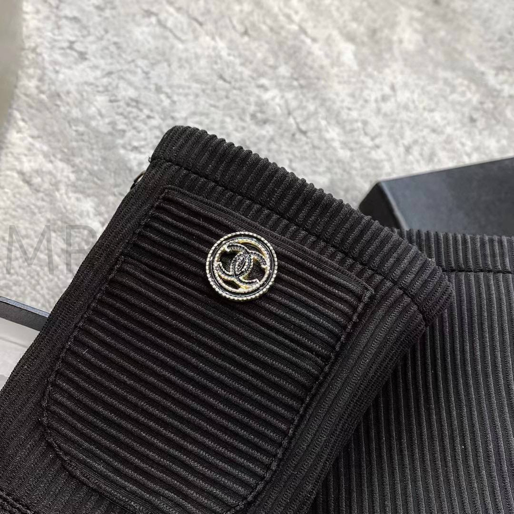 Ботильоны Chanel комбинированные с карманом