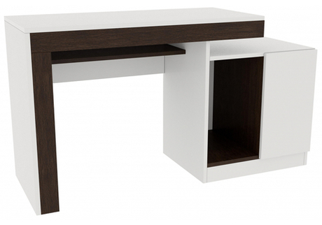 Компьютерный стол Woodville Модена белый, венге