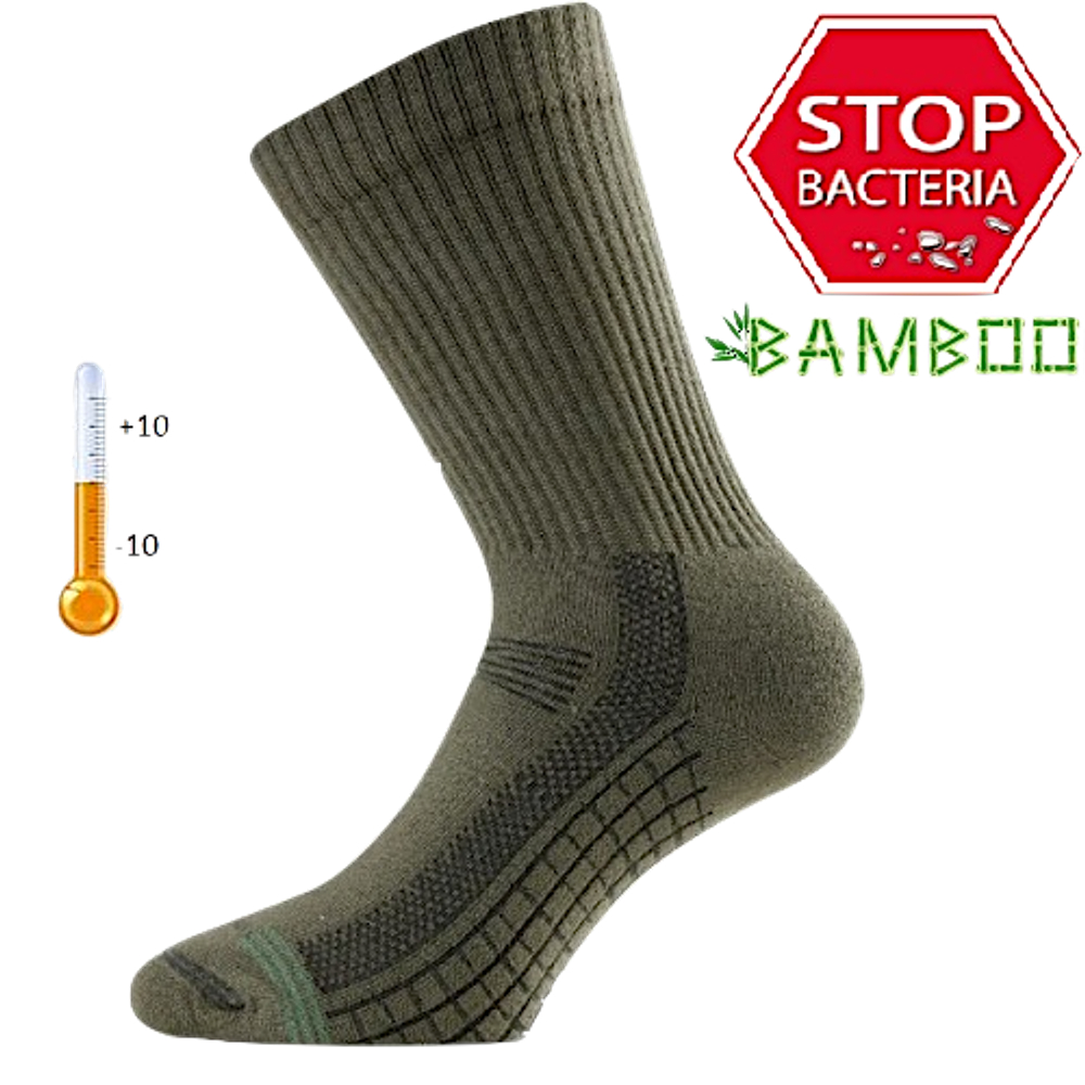 Носки Lasting TSR-620 +15°C +30°C Регулировка температуры (Лето) bamboo+polypropylene, темно-зеленый -
