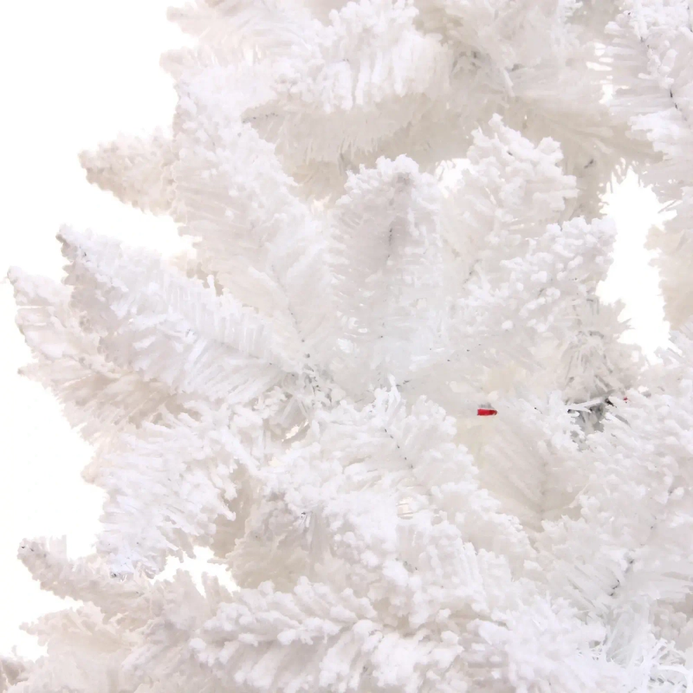 Ёлка «Звон вьюги» 150 см, ПВХ (482 веток), белый иней, Белый