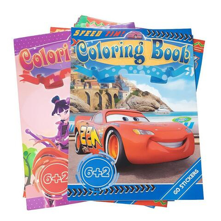 Раскраска Coloring Book +60 наклеек