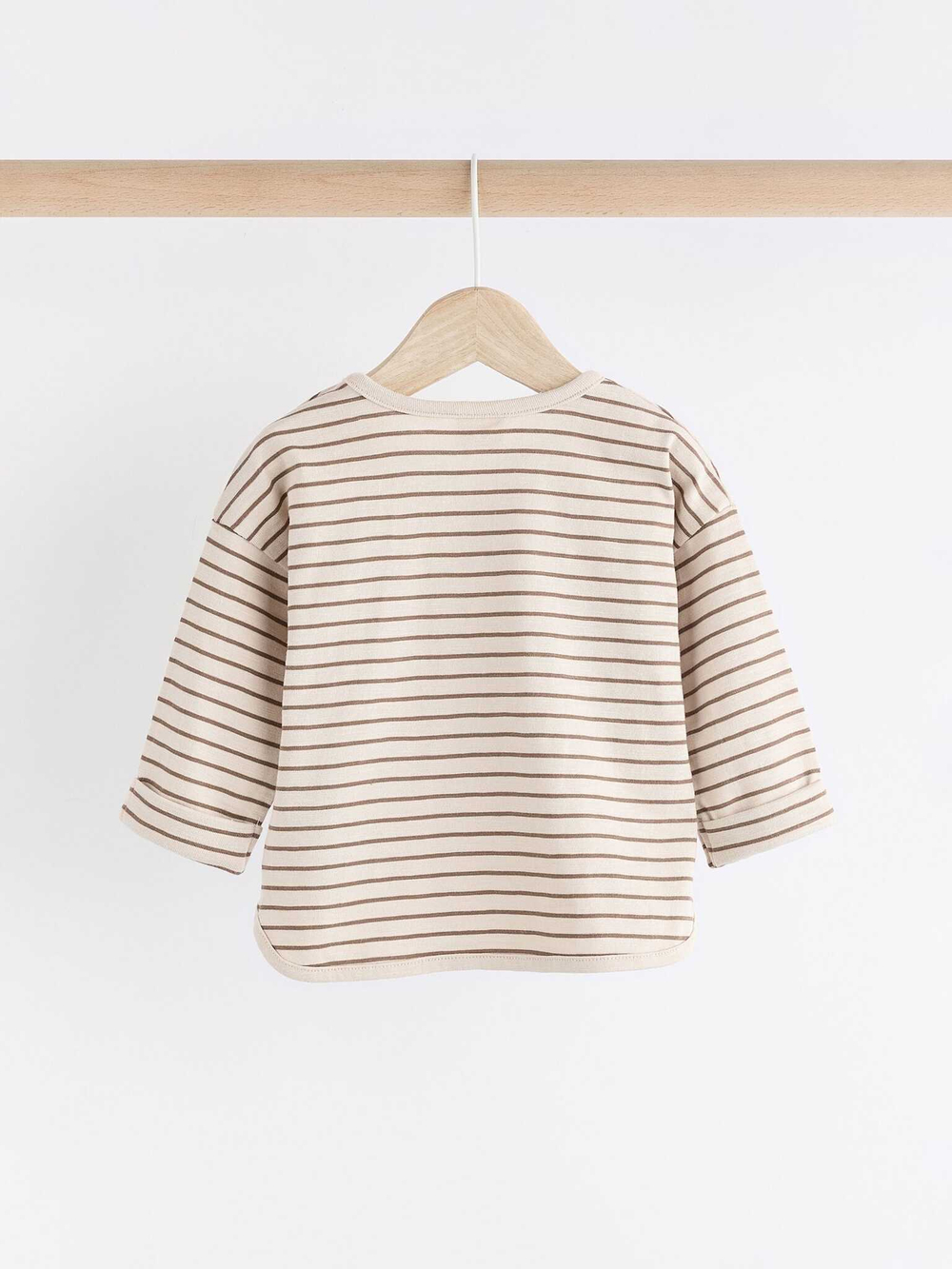 Лонгслив для малышей Next 836-058, 3 шт., Бежевый, Коричневый