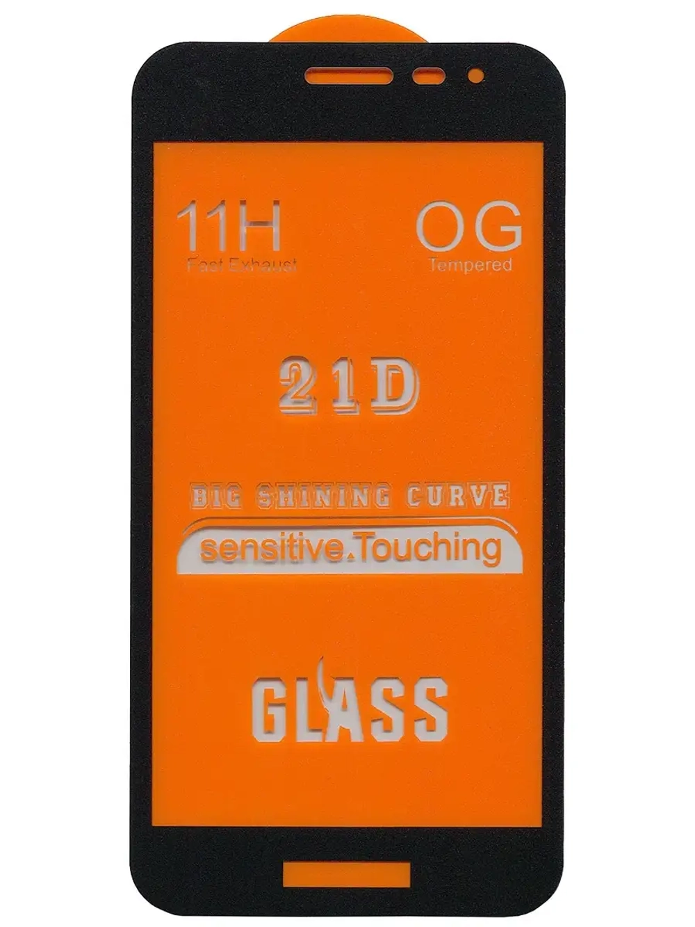 Защитное стекло Glass для Samsung Galaxy J2 CORE (2019) /21D полный клей, черная рамка