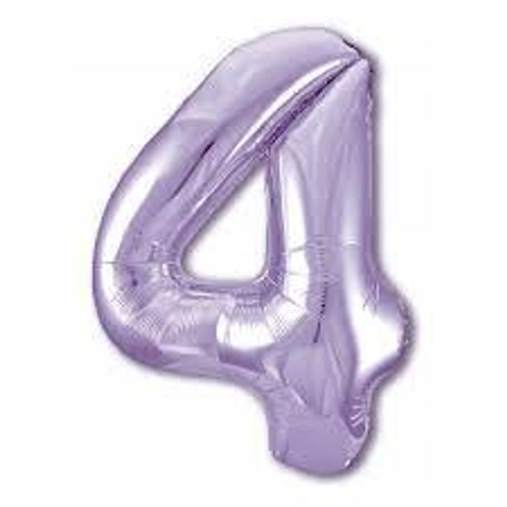 AGURA Цифра SLIM 4 Сирень в упак./755204