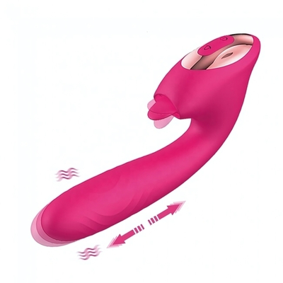 Вибропульсатор с подвижным клиторальным язычком ROSYLAND розовый (Цвет: розовый)