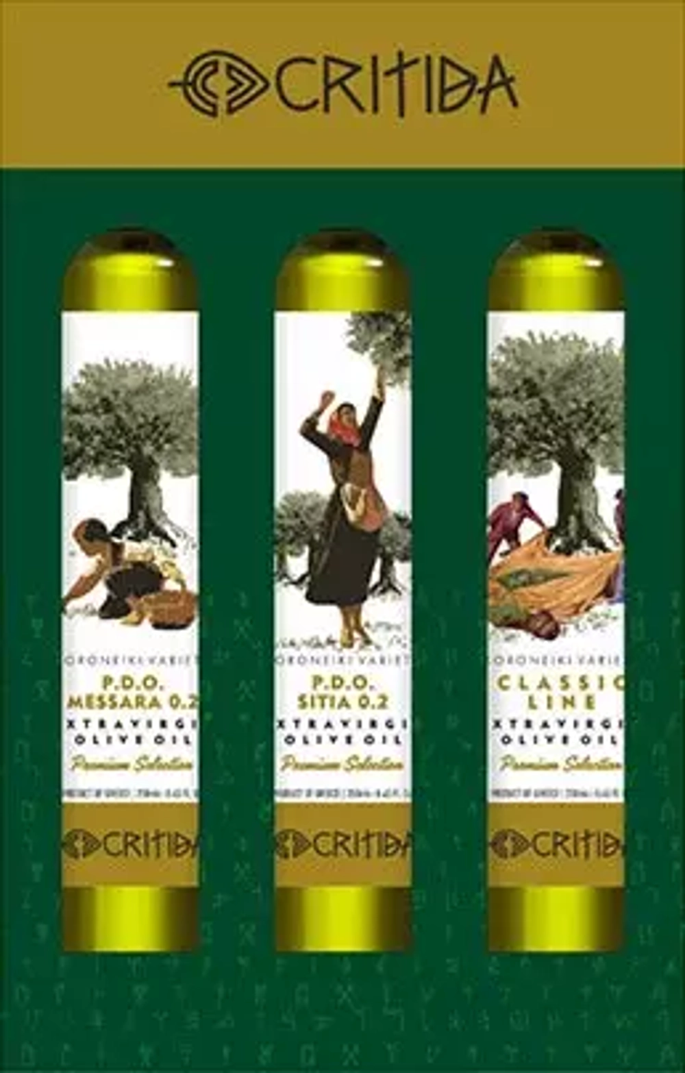 Набор Оливкового масла , c/б, 3* 250мл, Греция