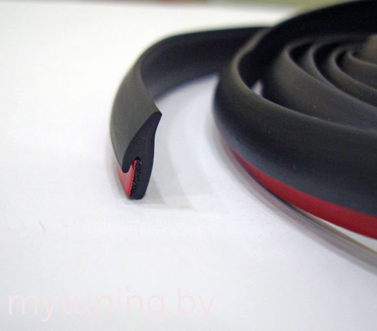 Уплотнительная резинка с 3М для установки элементов обвеса