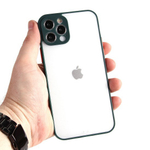 Чехол для iPhone 12 Pro, прозрачный, матовый, 0,5 мм, 012507 Зеленый