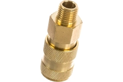 Быстроразъем RF-BSE1-2SM пневматический с клапаном, наружная резьба 1/4" (в пластиковом держателе) ROCKFORCE