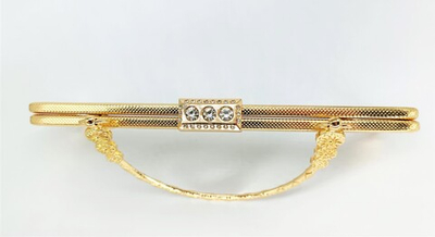 Застежка-фермуар пришивная, р. 20х8 см, золото