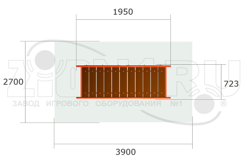 Игровой макет «Мостик-переход М2»