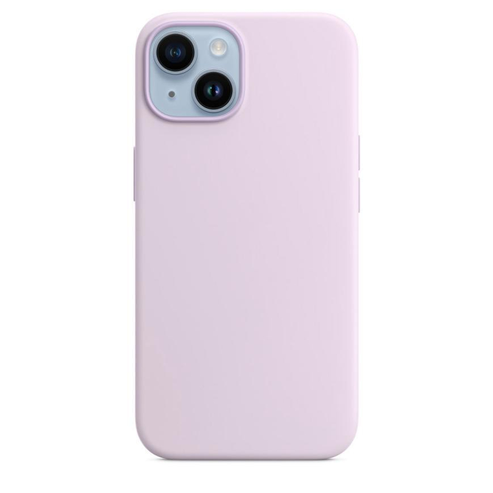 Силиконовый чехол MagSafe Apple Silicone Case для iPhone 14, Сиреневый