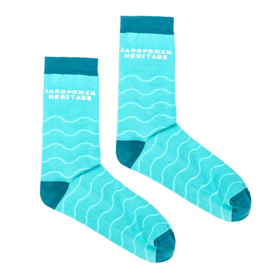 Носки ЗАПОРОЖЕЦ Волны Светло-зеленый