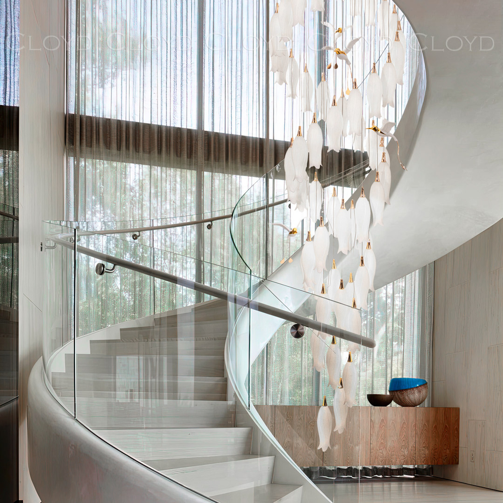 Люстра Cloyd ARGANA C60 / выс. 293 см - керамика - E14 - белый (арт.11240)