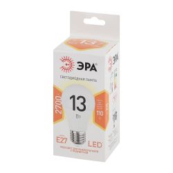 Лампочка светодиодная ЭРА STD LED A60-13W-827-E27 E27 / Е27 13 Вт груша теплый белый свет | Лампы cветодиодные Груша (A)