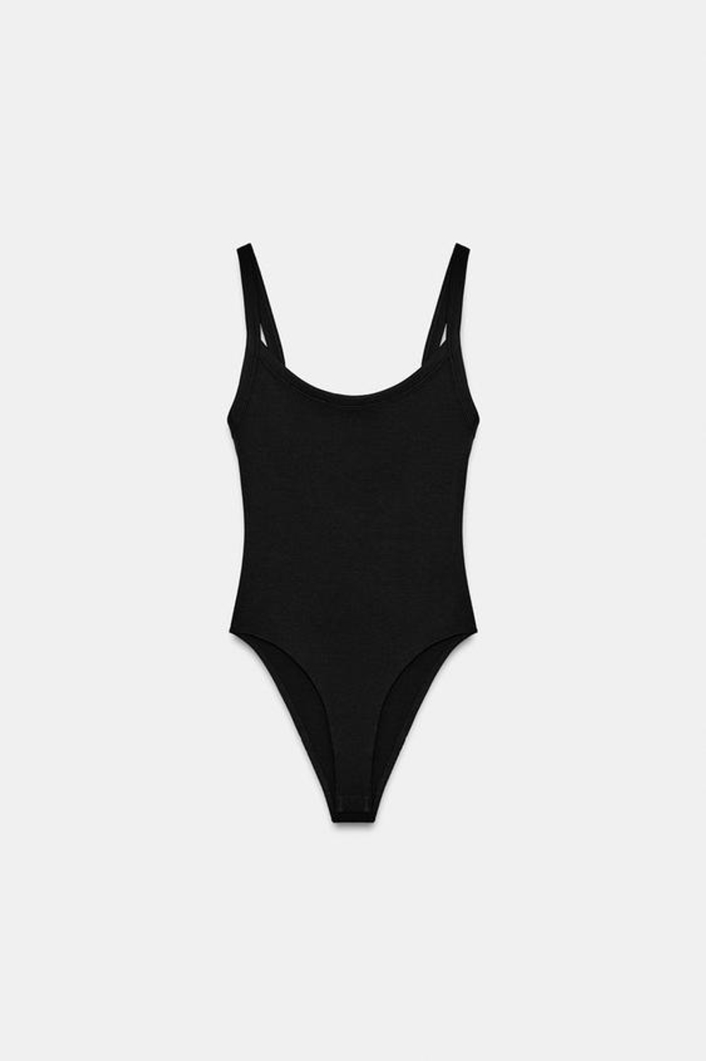 Хлопковый боди на бретелях - ZARA