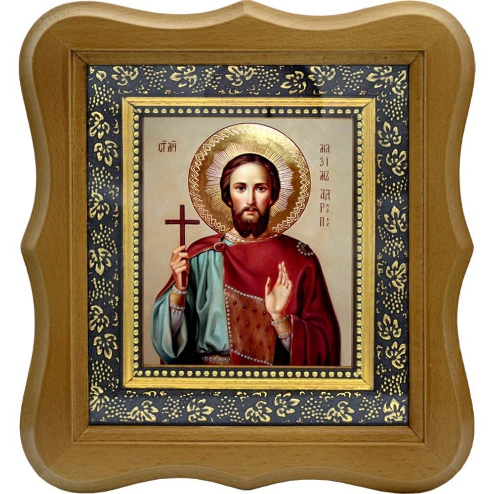 Максим Адрианопольский мученик. Икона на холсте.
