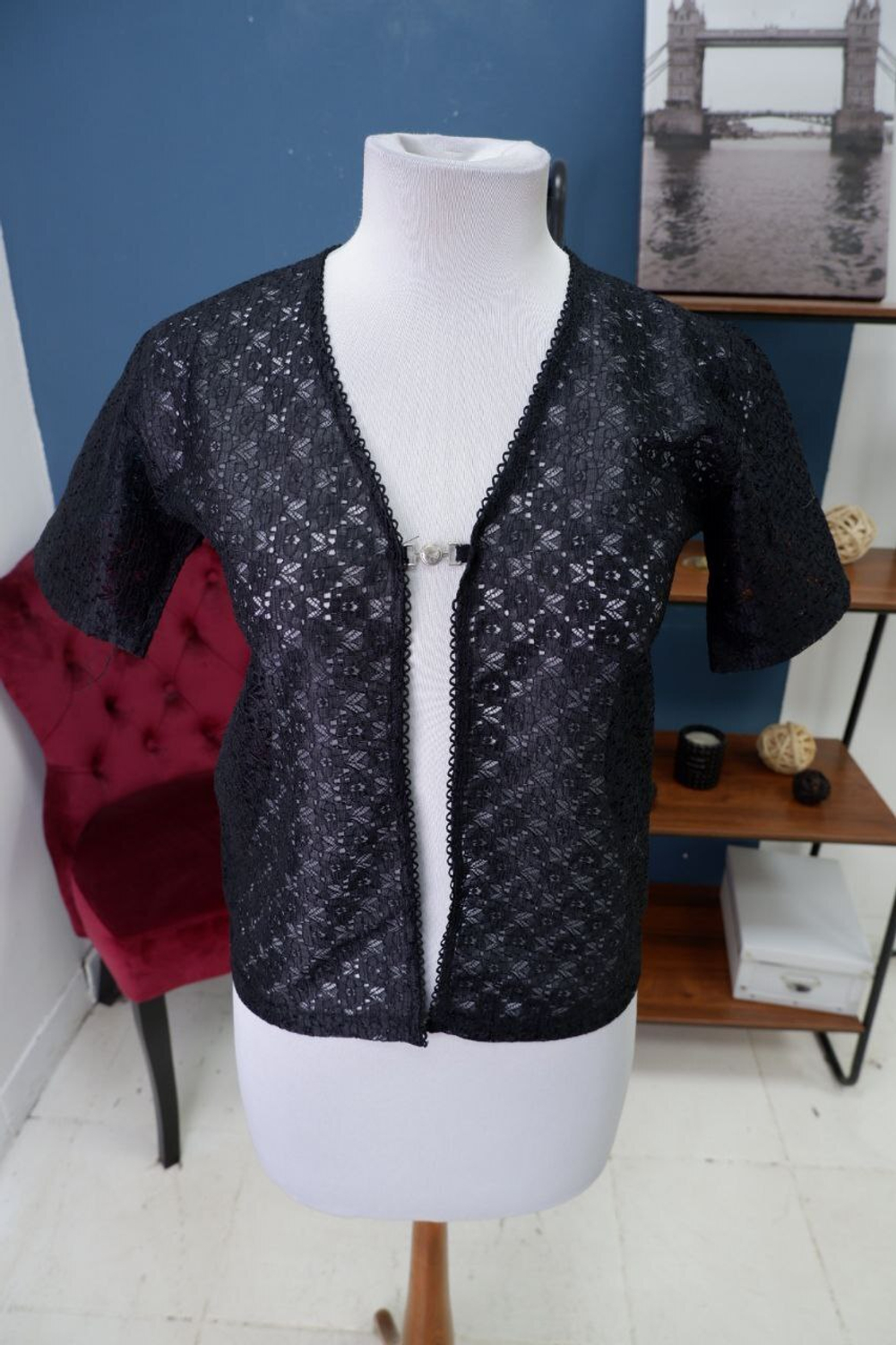 Жакет гипюровый 46 размер