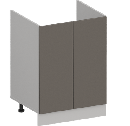 Кухня Модуль ШНМ 600 Белый / Грей Софт