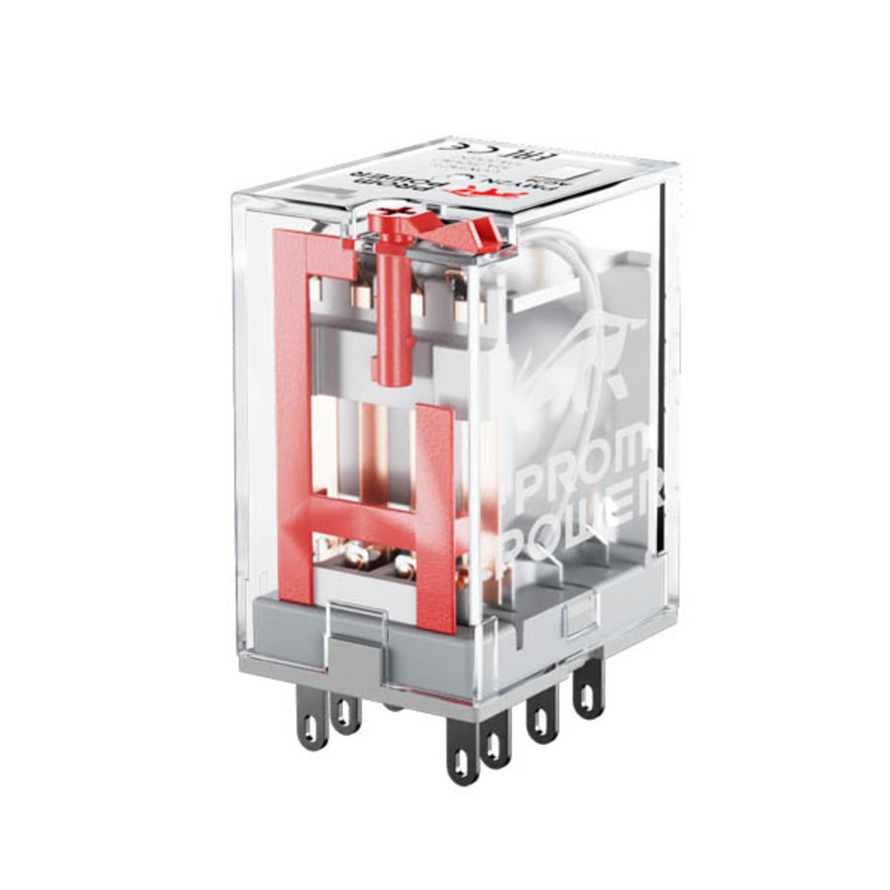 Электромеханическое реле Prompower PMY4N AC24 Четырехполюсное Номинальный ток 5А, управление 24VAC