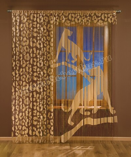 Шторы-лапша:   Гардина-лапша Пума  (арт.  3331) WISAN -  150х240, 90х240  см. (н)