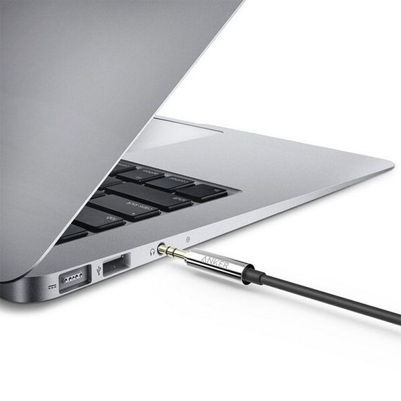 Кабель Anker Auxiliary AUX 3.5 мм 1.2 м (A7123H12) Black/Черный