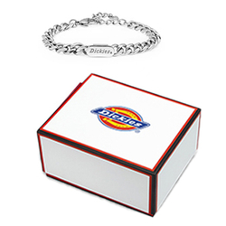 Dickies Wrist Watch Quartz Movement Artificial Leather Strap White Dial Men"s Watches