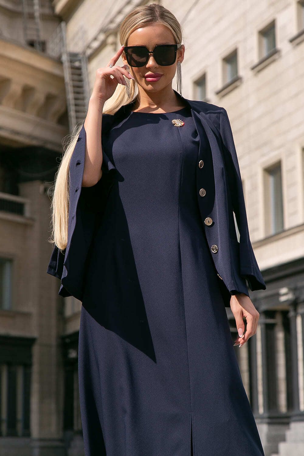 Платье "Астра" (блю) П3977 LT Collection (Акция)