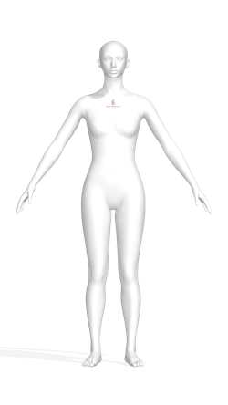 3D аватар манекена Моника