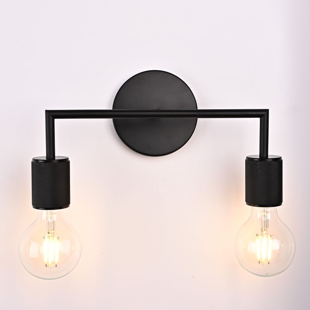 Бра Rh Utilitaire Double Sconce Black By Imperiumloft