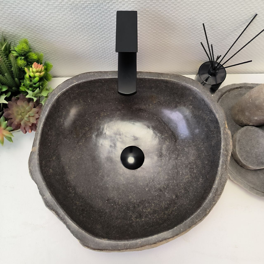 Раковина из речного камня RS-63851 (45*42*15) 0121