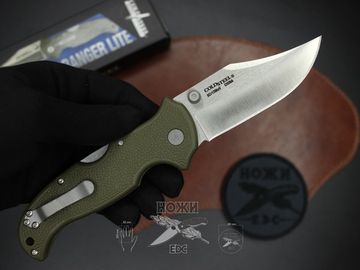 Складной нож Cold Steel 21A Bush Ranger Lite c клинком из стали 8Cr13MoV, рукоять GRN