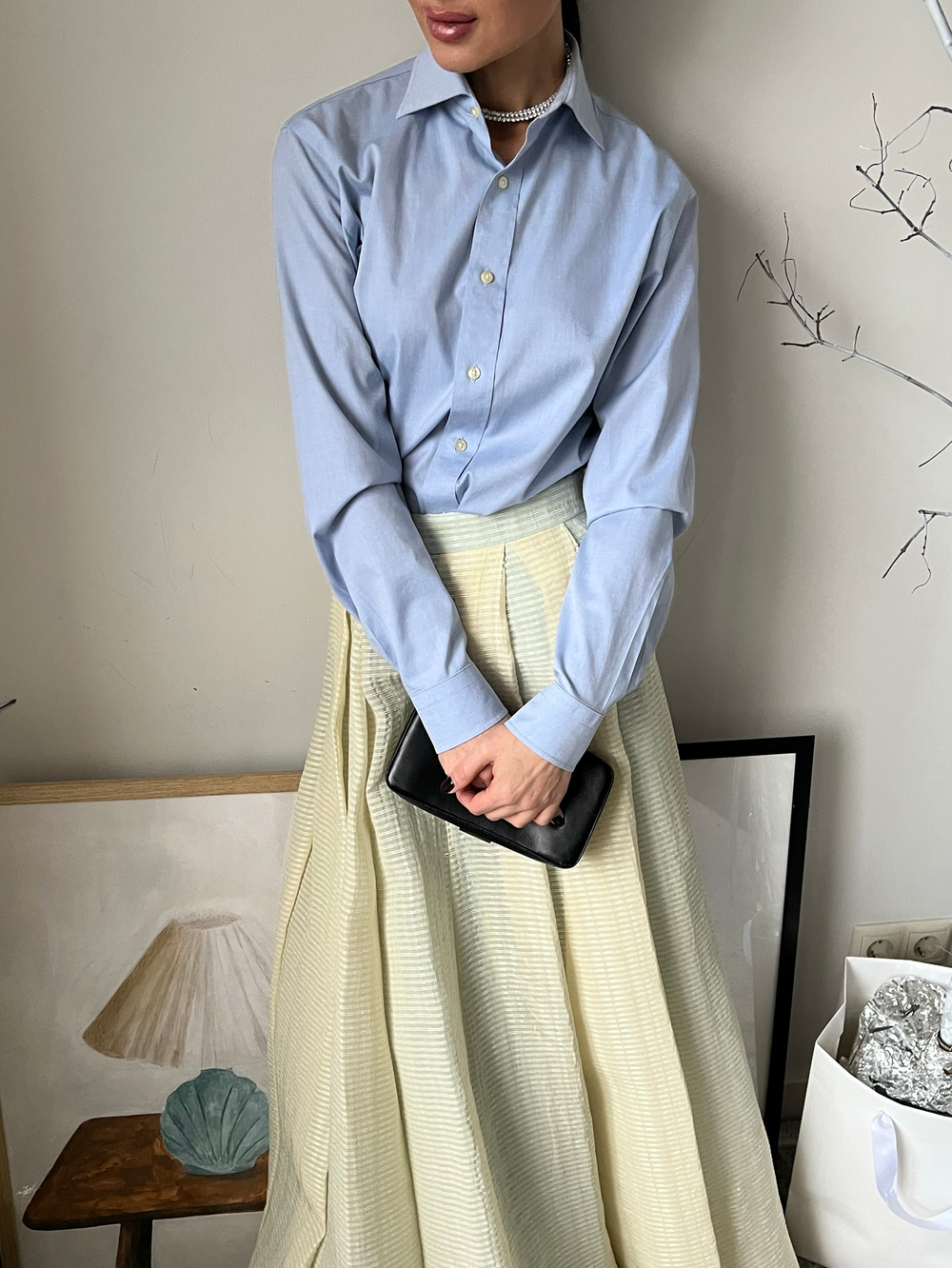 Новая хлопковая рубашка Uniqlo, XS