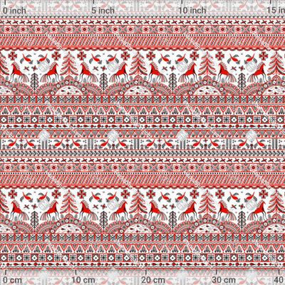 Лошади, птицы, ель - символ благополучия, уда by Irina Skaska 545 DPI